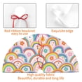 thumbnail image 4 of Lsque Rainbow Flowers Print Christmas Tree Skirt, Tree Skirt with Ties or Velcro, Perfect for Holiday Decorations, Halloween, and New Year-36", 4 of 7