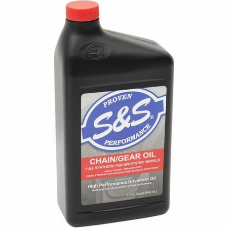 S&S Cycle 153763 High Performance Full Synthetic Sportster Chain/Gear Oil - 1 (Best Primary Oil For Sportster)
