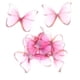 thumbnail image 5 of 10 adornos de mariposa de gasa con parte trasera plana para hacer aretes y joyas Vino rojo, 5 of 9