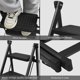 thumbnail image 3 of Escalera plegable de 4 peldaños estantería portátil taburete antideslizante ligera para hogar y oficina capacidad de 150 kg 4 negro, 3 of 8