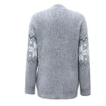 thumbnail image 5 of IROINNID Women's Comfy Mid-Length Graphic Prints Cardigan Open Front Long Sleeve Outwear, Gray, 5 of 5