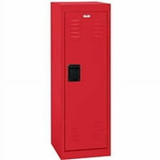 48" Single Tier Steel Locker, Fire Engine Red