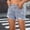 *Blue, variant on ClodeEU Women's Rhinestone Jeans Shorts with Pocket and Belt Casual Fashion Denim Short Blue,Womens Plus L