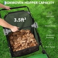 thumbnail image 5 of Garvee 21-inch 3.5 cu. ft. Manual Push Lawn Sweeper with Mesh Hopper Bag, Adjustable Brushes, Green, 5 of 6