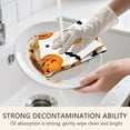 thumbnail image 5 of 2 Pcs Funny Kitchen Towels,Halloween Pumpkins Bats and Stars Microfiber Dish Towels,Kitchen Tea Towels,Kitchen Towel Set (18" X 26"), 5 of 7