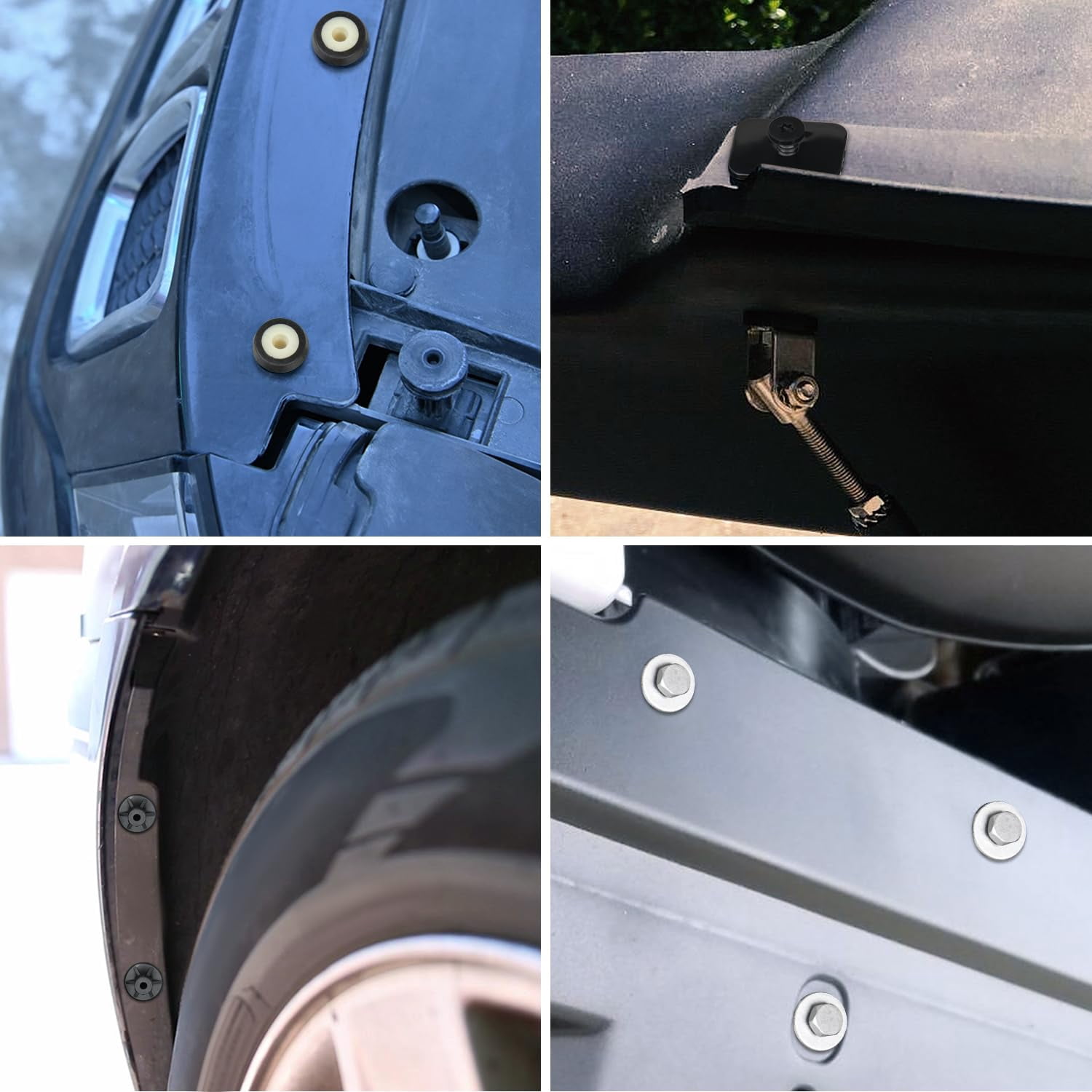 GOOACC 175Pcs Fender Liner Nylon Nuts Screw Grommets with Fastener Remover Car Plastic Rivets Push Retainer Kit 17 Most Universal Types for Volkswagen