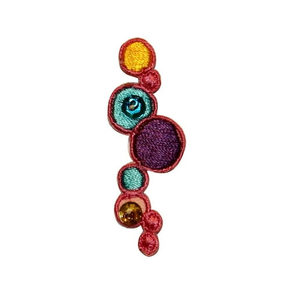 ID 0380 Tropical Bubbles Patch Aquarium Ocean Craft Embroidered Iron On Applique