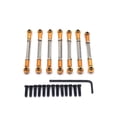 thumbnail image 1 of Metal Servo Link Linkage Ajustable Barra de plomo RC 1:10 Actualización de Crawler Suministros de repuesto Reemplazo para WLTOYS 104001 Paquetes de oro 7 Advancent  FN009881-03, 1 of 7