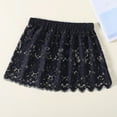 thumbnail image 6 of Women Eyelash Floral Lace Shirt Extender Layered Faux Top Hem Lower Sweep Skirt, 6 of 13