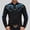 Black2, variant on Men's Western Long Sleeve Shirt with Embroidered Detail for Everyday Casual Wear and Comfortable Slim Fit Button-Down Design