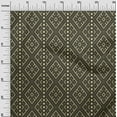 thumbnail image 2 of oneOone Viscose Chiffon Fabric Ethnic Geometric Flame Stitch Printed Craft Fabric BTY 42 Inch Wide, 2 of 4