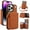 Brown, variant on Crossbody Wallet Case for iPhone 14 Pro, RFID Blocking Zipper Handbag Purse Flip Cover, Kickstand Folio Case Card Slots Holder Wrist Strap Lanyard