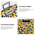 thumbnail image 5 of Daiia Cow Print Sunflower Luggage Cover, Thickened Washable Travel Luggage Covers, Elastic Unique Baggage Covers for 18-20 inch Luggage-Medium, 5 of 9