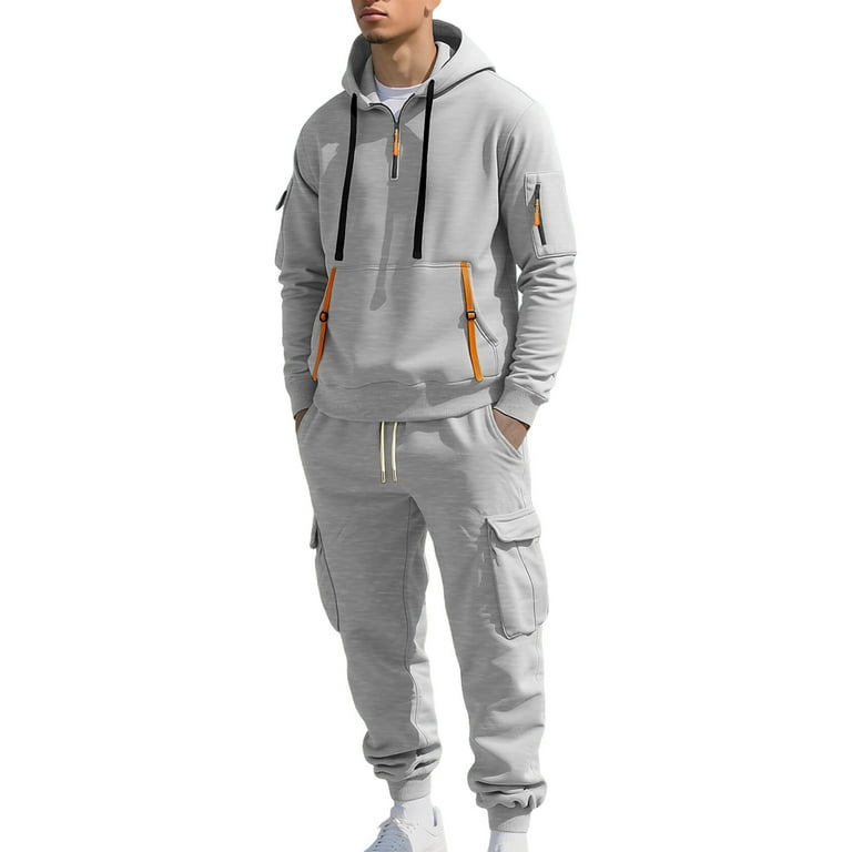 HOMADLES Mens Tracksuits Piece Set Hoodie Zip up Long Sleeve