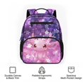 thumbnail image 6 of KUIFORTI Cherry Blossom Axolotl Toddler Backpack Girls Kids School Bag with Multiple Organizer Pockets Adjustable Straps for Preschool Kindergarten Back to School Gifts, 6 of 7