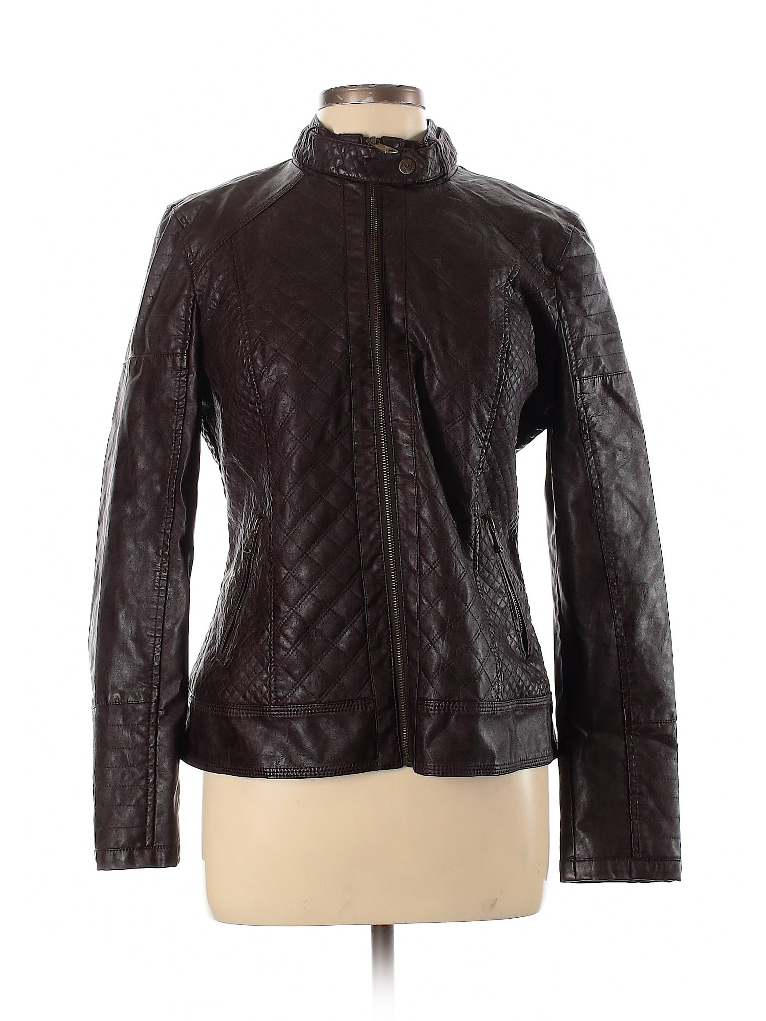 GUESS - Pre-Owned Guess Women's Size L Faux Leather Jacket - Walmart ...