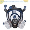 thumbnail image 4 of Respirador De Pieza Facial, Cubierta De Gas De Silicona Duradera Fácil De Limpiar De Pantalla Completa Aerodinámica Para Pulverización De Pintura, 4 of 8