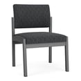 thumbnail image 1 of Lenox Steel Reception Waiting Armless Guest Chair / Charcoal Steel / Dark Gray, 1 of 5