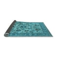 thumbnail image 2 of Ahgly Company Indoor Rectangle Oriental Light Blue Industrial Area Rugs, 2' x 3', 2 of 4