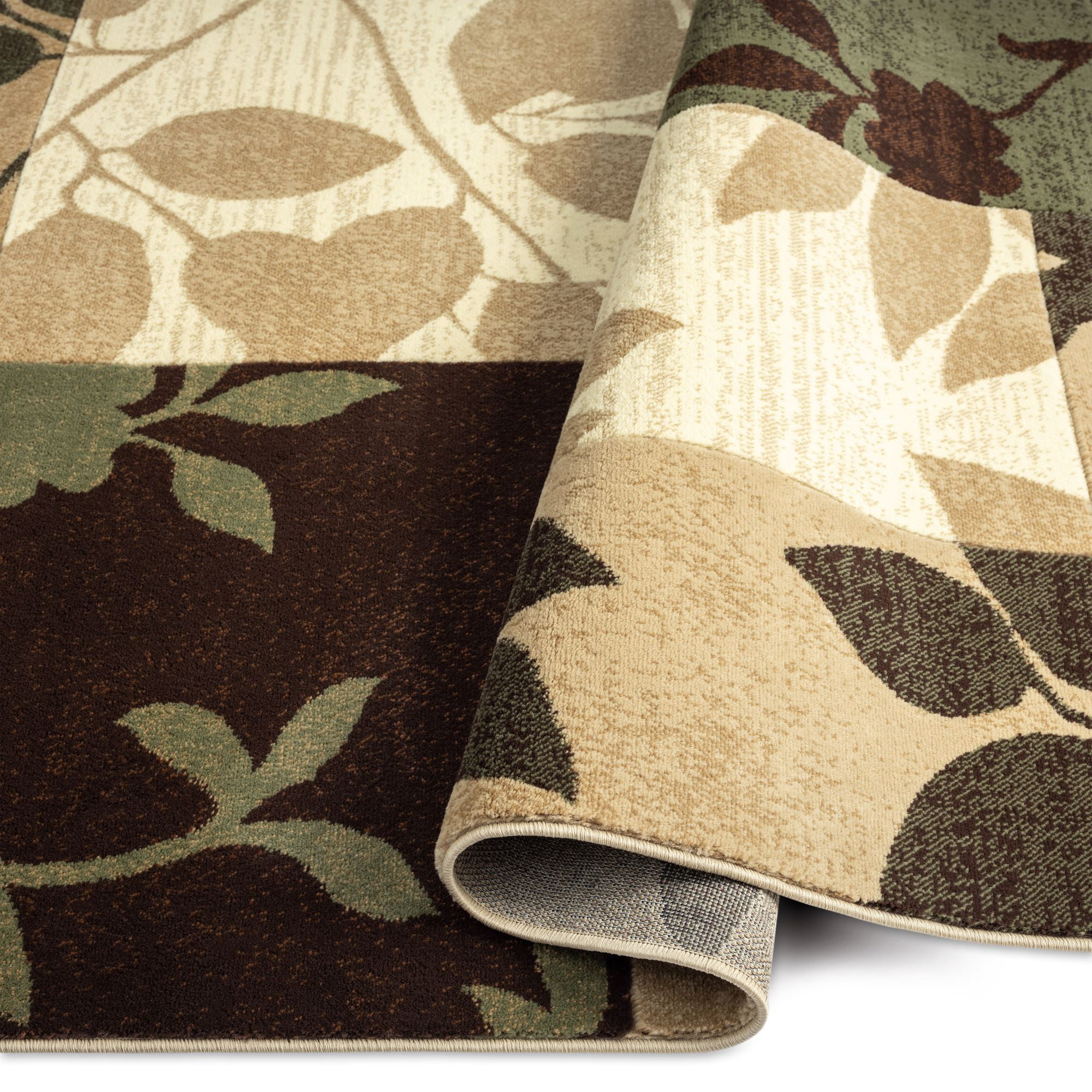 Home Dynamix Tribeca Slade Contemporary Abstract Runner Area Rug, Brown/Green
