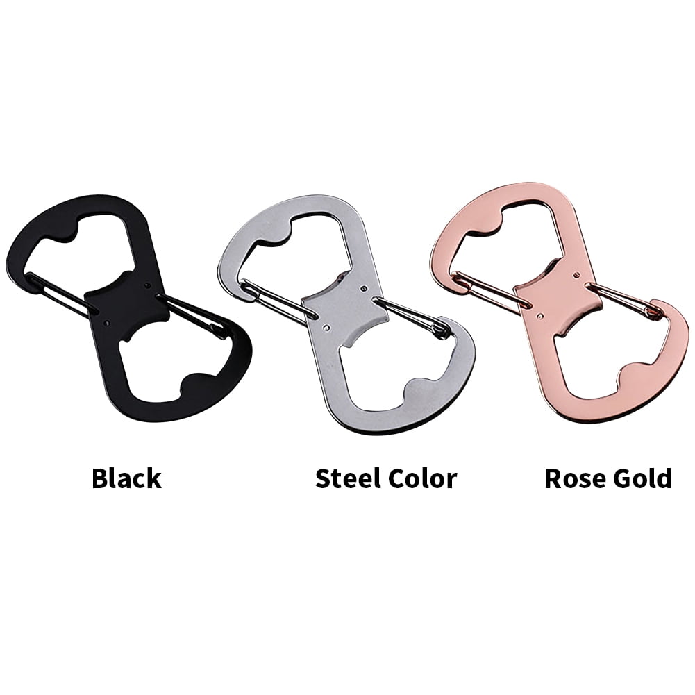 Details about   Dual End Daily Carabiner Cap Climbing Accessories Bottle Opener Stainless Steel 