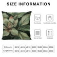 thumbnail image 5 of Chilfamy Vintage Floral Black White Green Square Throw Waist Pillow Case Decorative Cushion Cover Pillowcase Sofa 18x18in, 5 of 5