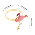 thumbnail image 2 of unbranded 6Ud Para Servilletas Flamenco En Aleación Rosa Para De, 2 of 7