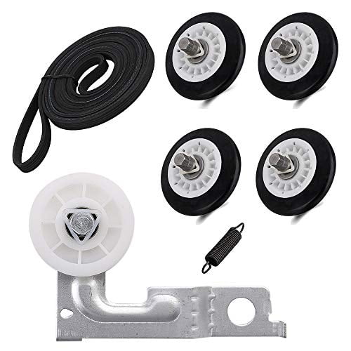 Dryer Repair Kit Maintenance Replacement for LG Kenmore - 4581EL2002C Drum Roller & 4561EL3002A Idler Pulley & 4400EL2001A Belt Replace 4581EL3001A 4581EL3001C 4581EL2002A 4561EL3002B 4400EL2001F