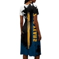 thumbnail image 5 of Womens 250th Anniversary Usa Dresses Independence Day Sun Dress Flowy V Neck Short Sleeve 4th Of July Outfits for Women Summer Dresses, 5 of 5