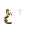 thumbnail image 1 of Estatua del caballo,Estatua de caballo de pie hecha a mano de resina de cafetería,Escritorio redondo de casa de muñecas,Muebles de mesa redonda en miniatura para casa de muñecas 1, 1 of 7