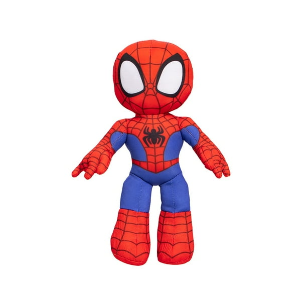 Muñeco de peluche infantil Marvel Spidey and His Amazing Friends, Sipiderman, para niños. 25 cm de alto. Marca Ruz.
