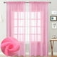 thumbnail image 1 of Tulle Mesh Sheer Curtain Shutter Pink Blackout Princess Curtains For Girls Kids Clear Tulle Romantic Screen Wedding Drape Sheer, 1 of 7