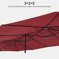 thumbnail image 2 of EastVita 15'x9' Extra-Large Patio Umbrella with UV-Resistant Canopy and Heavy-Duty Steel Frame, 2 of 7