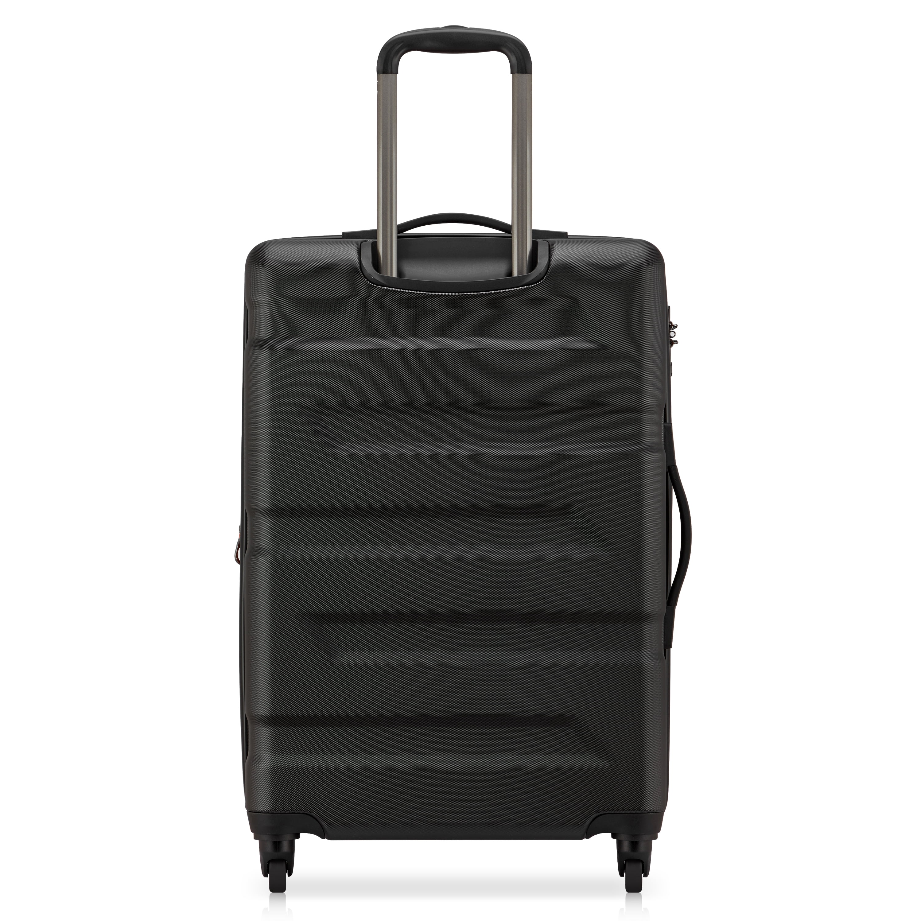 Securitech by Delsey, Slash 24" Checked Expandable Spinner Luggage, Black