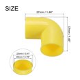 thumbnail image 2 of Conduit Coupler 90 Degree Elbow Fittings 20mm Yellow Change Direction Hose Electrical Conduit Pack of 20, 2 of 6