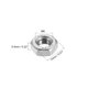 thumbnail image 2 of 20pcs M8 Tuerca hexagonal métrica de acero inoxidable 201 tono plateado, 2 of 3