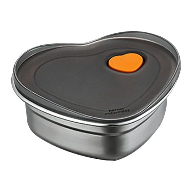 Bol à Soupe Bento en Acier Inoxydable avec Couvercle Boîte à Lunch Scellée Rangement Boîte de Conservation en Acier Inoxydable