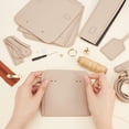 thumbnail image 4 of DIY Leather Shoulder Bag Making Kit PU Leather Crossbody Bag Sewing Pattern Materials Craft Kit Handicraft Women Messenger Bag Purse Making Supplies Personalized Gift Apricot Blanched Almond, 4 of 9