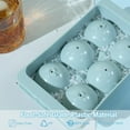 thumbnail image 4 of Large Ice Cube Tray, 1.9IN Whiskey Ice Mold, 2 Pack Sphere Ice Cube Mold with Bin&Tong, Leak-free Round Ice Cube Mold, Easy Fill & Release Ice Ball Maker for Whiskey Cocktails Bourbon(Blue), 4 of 5