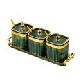 thumbnail image 3 of simhoa Divided Dried Fruit Plates Nuts Storage Tray Multipurpose for Cafe Shop Home Green 3 Grids, 3 of 8