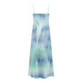 thumbnail image 4 of iTNHFP Robes pour Femmes Manches Longues Robe Longue d'Été Sans Manches Décontractée Imprimée Élégante pour Fête, 4 of 4