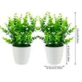 Bangcool Indoor Artificial Potted Plants Plastic Eucalyptus Stems