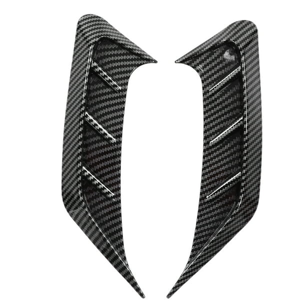 Par de faros traseros, marco de cejas laterales, estilo de fibra de carbono, modificación Universal resistente al envejecimiento Jadeshay A
