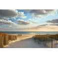 thumbnail image 2 of Pollera, Daniel 18x13 Black Ornate Wood Framed with Double Matting Museum Art Print Titled - Sunset Beach, 2 of 4