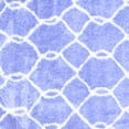 thumbnail image 1 of Ahgly Company Machine Washable Indoor Square Trellis Blue Modern Area Rugs, 8' Square, 1 of 4