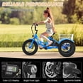 thumbnail image 6 of Lilypelle Electric Ride on tricycle for Kids , 6/9/12Mph Three Max Speed 250W Power trike w/ 24V 10.4Ah Battery, Headlights & Horn, Large Rear Basket ,2 sets of DIY stickers,16"x3" Wheel,30Miles, 6 of 6
