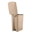 thumbnail image 4 of Slim 4-gallon Step on Trash Can with Lid. – Space Savor Trash Can, Good for Dorm Room, Kitchen, Bathroom, or Office, Keeps the Room Neat and Clean. Beige Color. By Superio., 4 of 5
