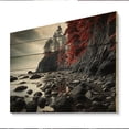 thumbnail image 2 of Designart "Wild Coastline II" Landscapes Print on Natural Pine Wood, 2 of 5