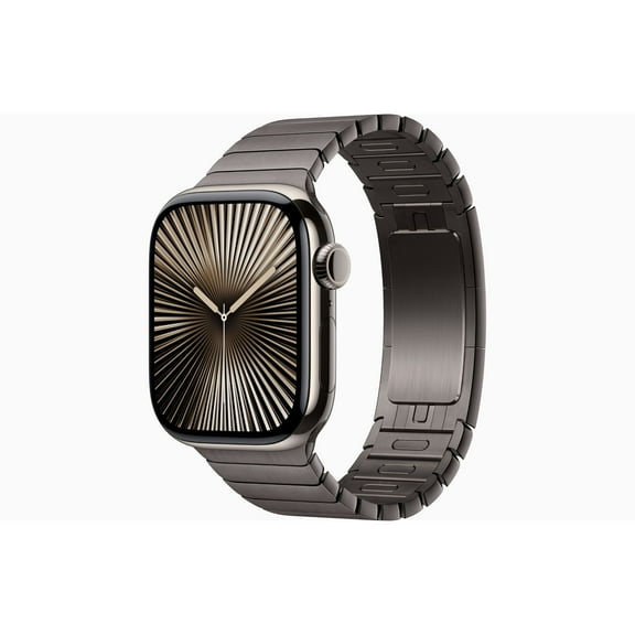 Restored Apple Watch Series 10 GPS   Cellular 46MM Natural Titanium Case with Stainless Steel Slate Link Bracelet (Refurbished)