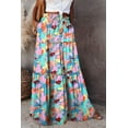 thumbnail image 2 of Women's casual high waist tie printed long maxi skirt,, 2 of 6